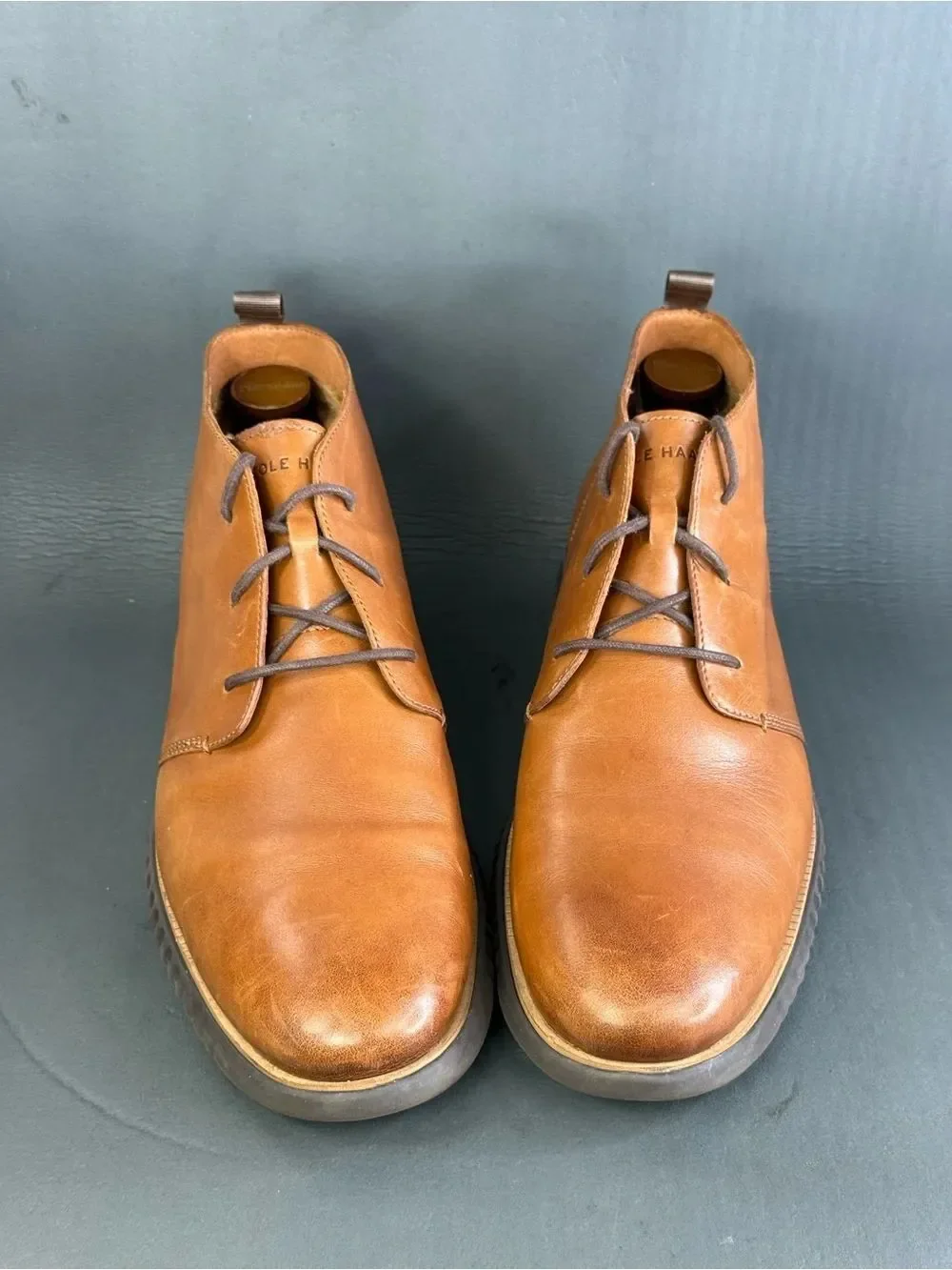 Cole Haan Men's 2.Zerogrand Chukka Boot British Tan leather mens size 13